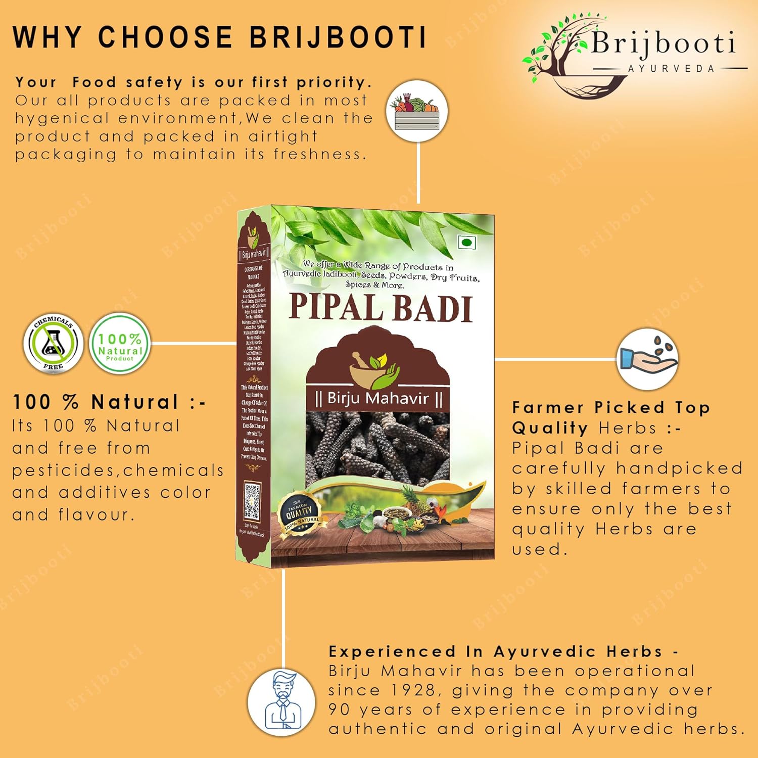Brijbooti Long Pepper Pipal Badi