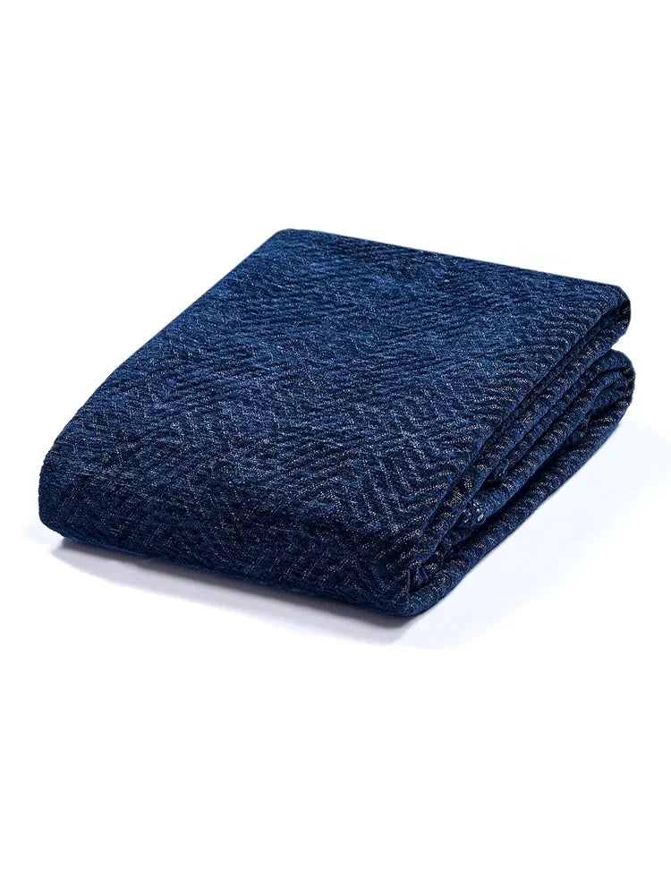 Saral Home Chenille 3 Seater Sofa Cover Throw Colour Blue