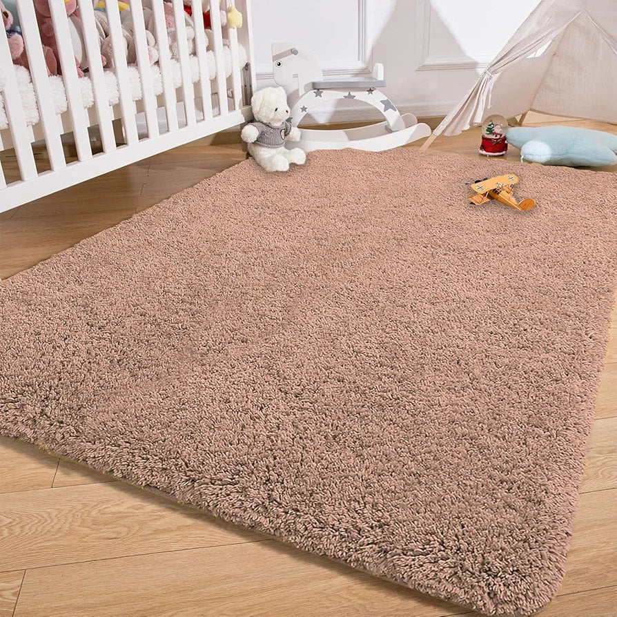 Luxe Home International Carpet Super Soft Anti Slip Vegas Rectangular Rugs 3X5 Feet Colour Peach