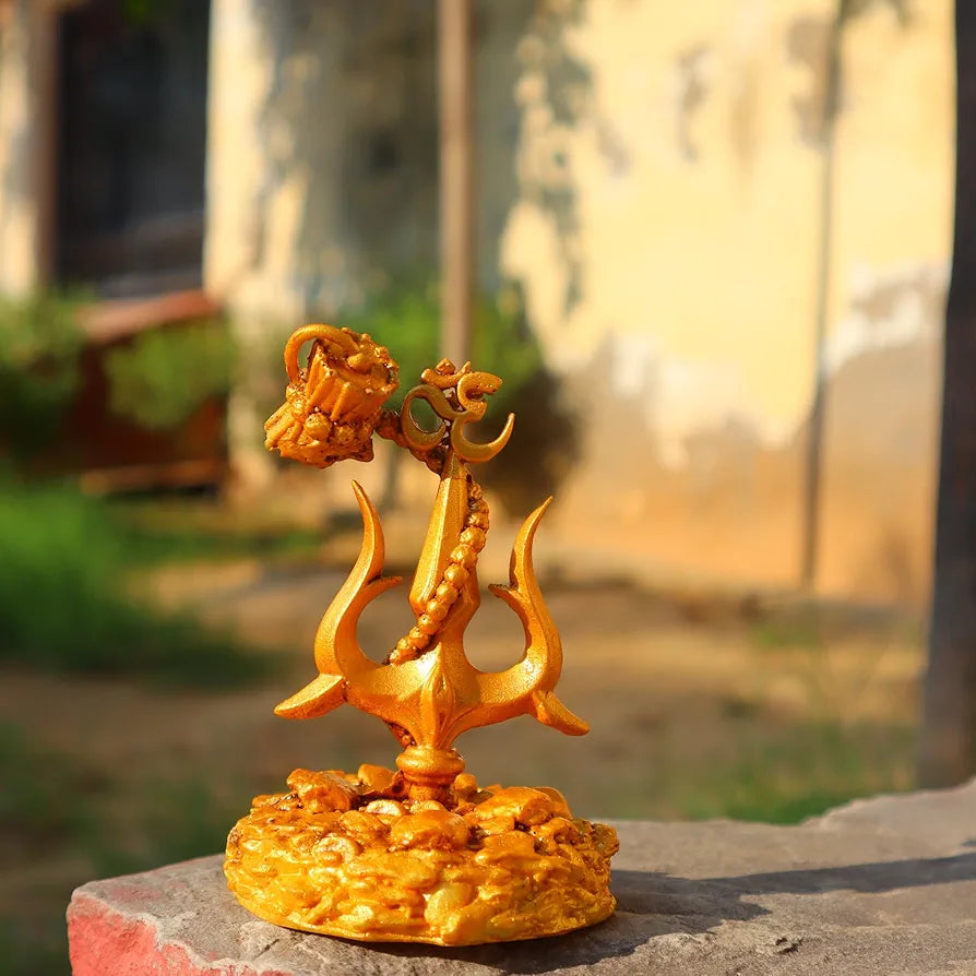 Jaipur Ace Adiyogi Shiva Statue for Car Dash Board Trishul