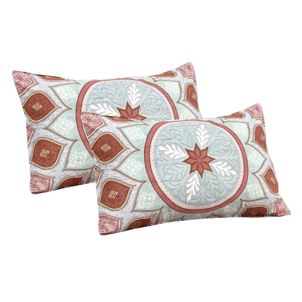 Kuber Industries Double Bedsheet with 2 Pillow Covers 160 TC Premium Cotton Maroon