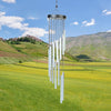 Wind Chimes for Home Décor Silver 12-Pipe Wind Chime -022