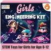 Butterfly EduFields 100+ STEM Engineering Project Kit for Girls Ages 8 10 12 15 Years