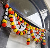 Artificial Marigold Bandanwar with Jasmine 40 Inch Yellow & Orange Flower Marigold With Fold Leaf Bandanwar