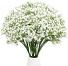 Long Stem Artificial Baby Breath Flowers Real Touch Silk Gypsophila Bouquets White