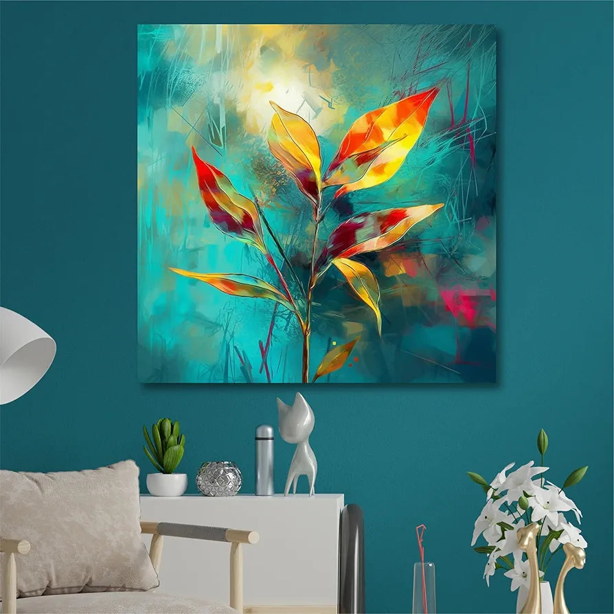 Livin'luxe Paintings Flower Modern Art Canvas Home Decor Wall Paintings With Frame Painting CR-282
