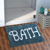 Aerohaven Modern Anti Slip Bathmat Teal Colour Microfiber