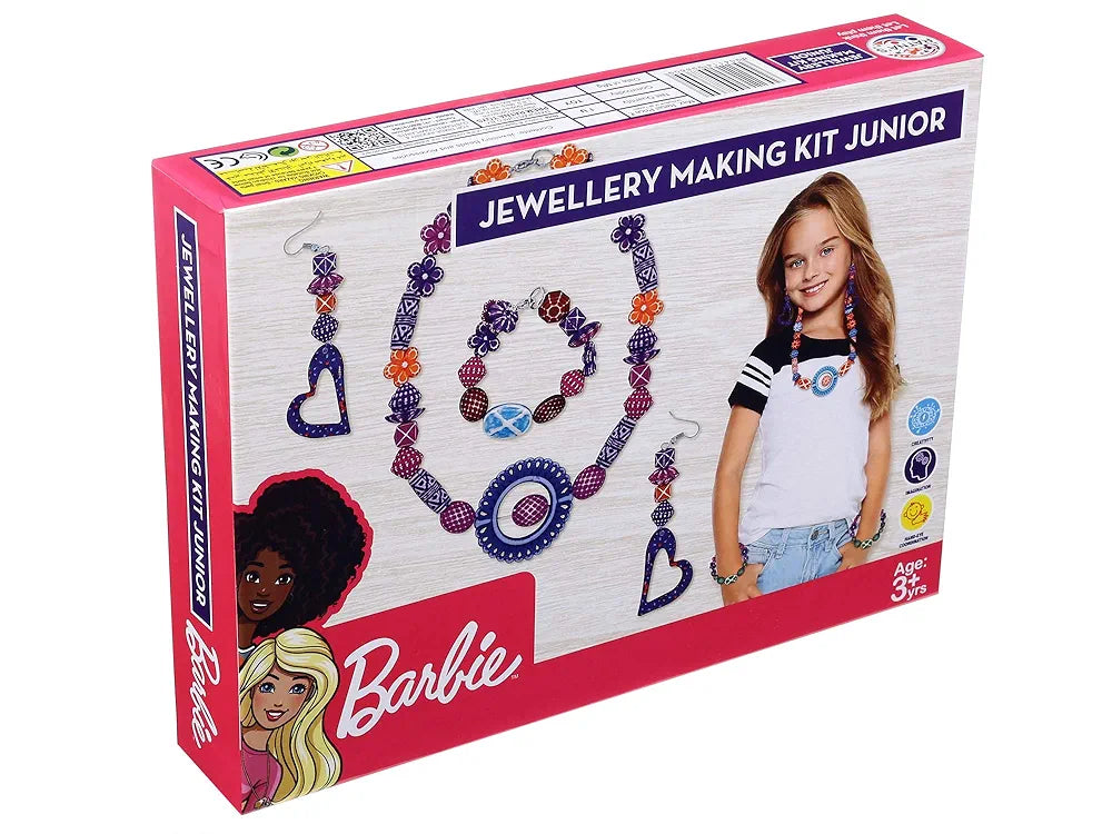 Barbie Jewellery Making KIT Junior for Girls. Make Necklace,EARINGS,Bracelet for Girls