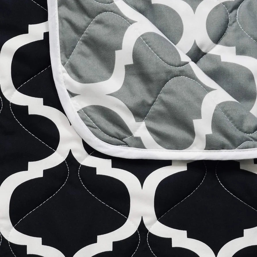 Divine Casa 120 GSM Microfiber Reversible Kids Single Bed Comforter Ultra-Soft Toddler Blanket Colour Caviar