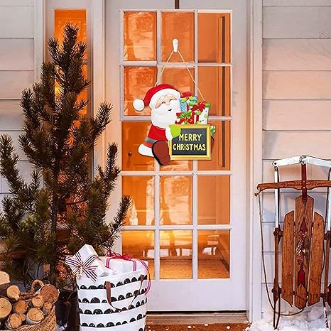 Angel Infinite Christmas Santa Claus Wooden Wall Hanging Wall Hanger For Home Decor Wall Art