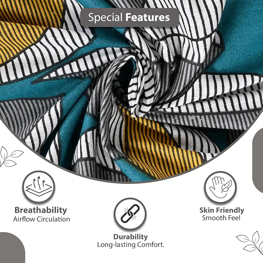 Divine Casa 144 TC 100% Cotton Bedsheet for Single Bed with 1 Pillow Cover Colour Rustic Brown