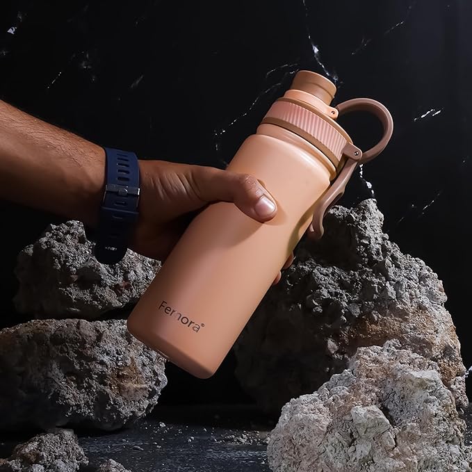 Femora Stainless Steel AquaBurst SportSip Vacuum Insulated Flask Water Bottle - 800 gms