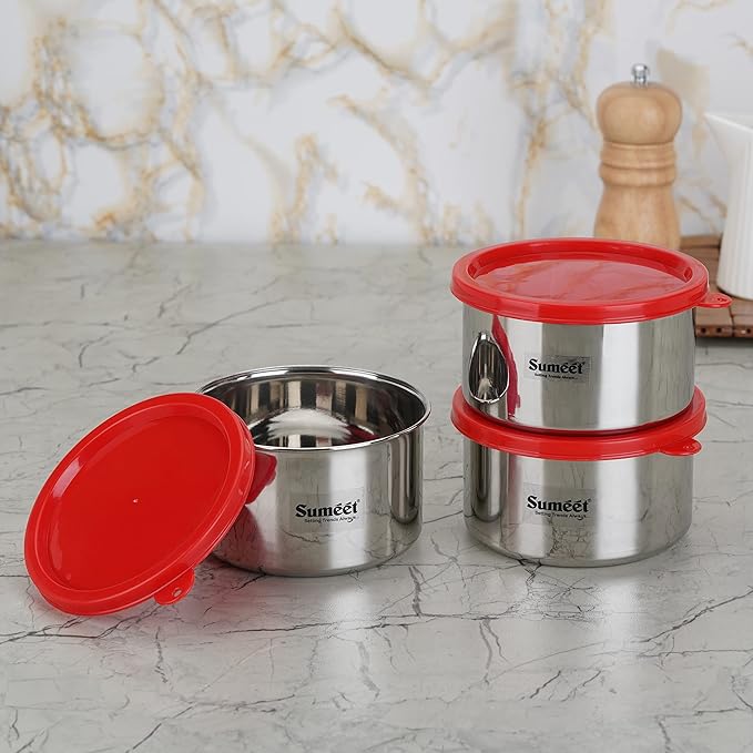 Sumeet Stainless Steel Airtight & Leak Proof Food Storage Container