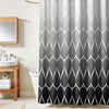 Homethreads Embrace Luxury with Our 6-Feet Long Premium Polyester Shower Curtain with 12 Hooks for a Lavish Bathroom Machine Washable Black