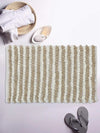 The Home Talk Luxury Chenille Round Bathmats Non-Slip Anti-Skid Colour Beige