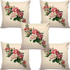 Aerohaven Jute 180TC Cushion Covers Multicolour, Set of 5 Pieces