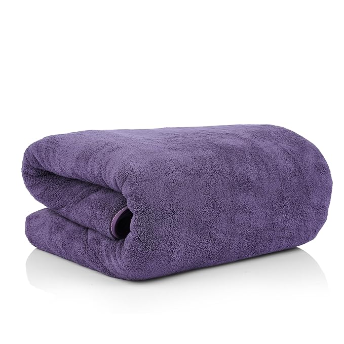 Glivary Microfiber Large Bath Towels 300 TC Extra Soft Plush & Quick Dry High Absorbency Large Size Towels For Bathing