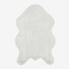 Cream Rabbit Plush Rug