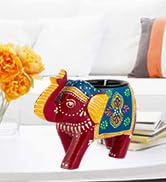 Handmade Artificial Marigold Fluffy Flowers Colorful Woolen Kite Bells Hangings 39 Inches Pack of 6