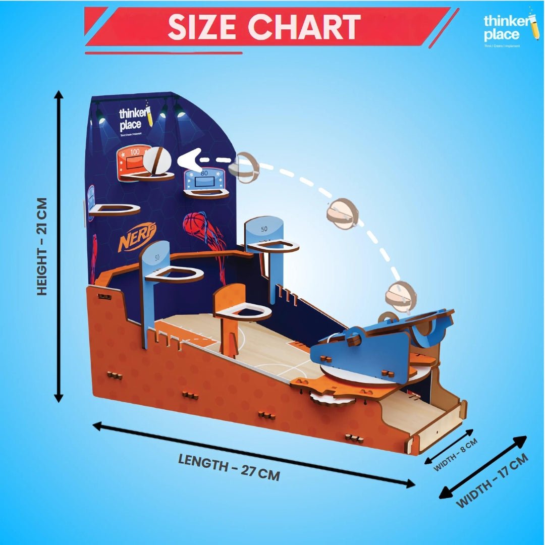 Nerf DIY Basketball Frenzy- Learn about Distance & Speed