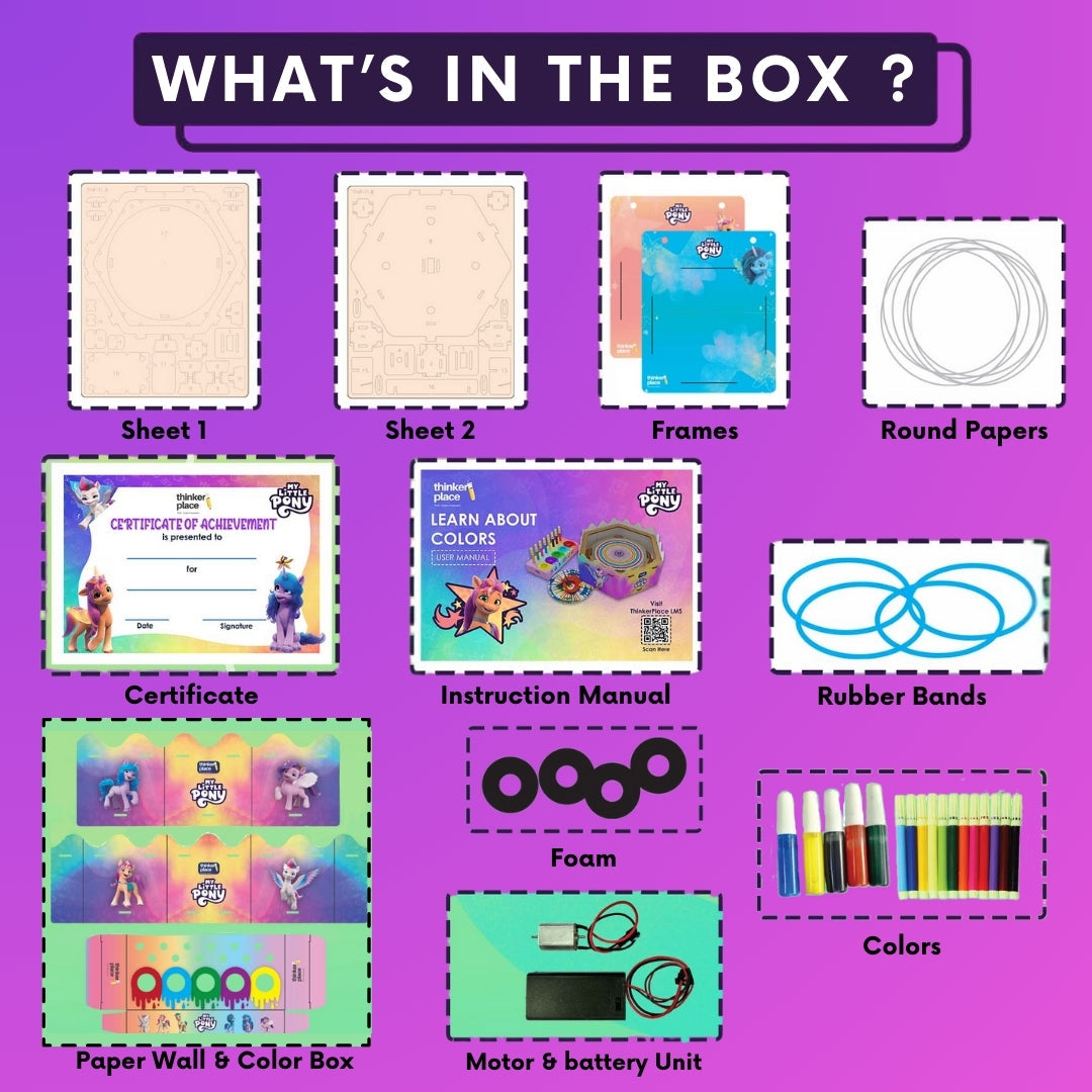 My Little Pony DIY Spin Art Machine - Learn about Colors