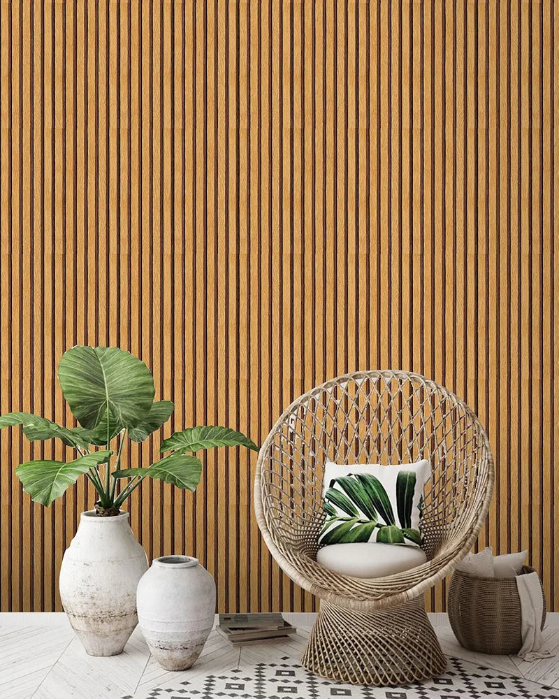 Indian Royals Brown Wooden Pvc Wallpaper for Furniture Doors and Walls - Waterproof Brown
