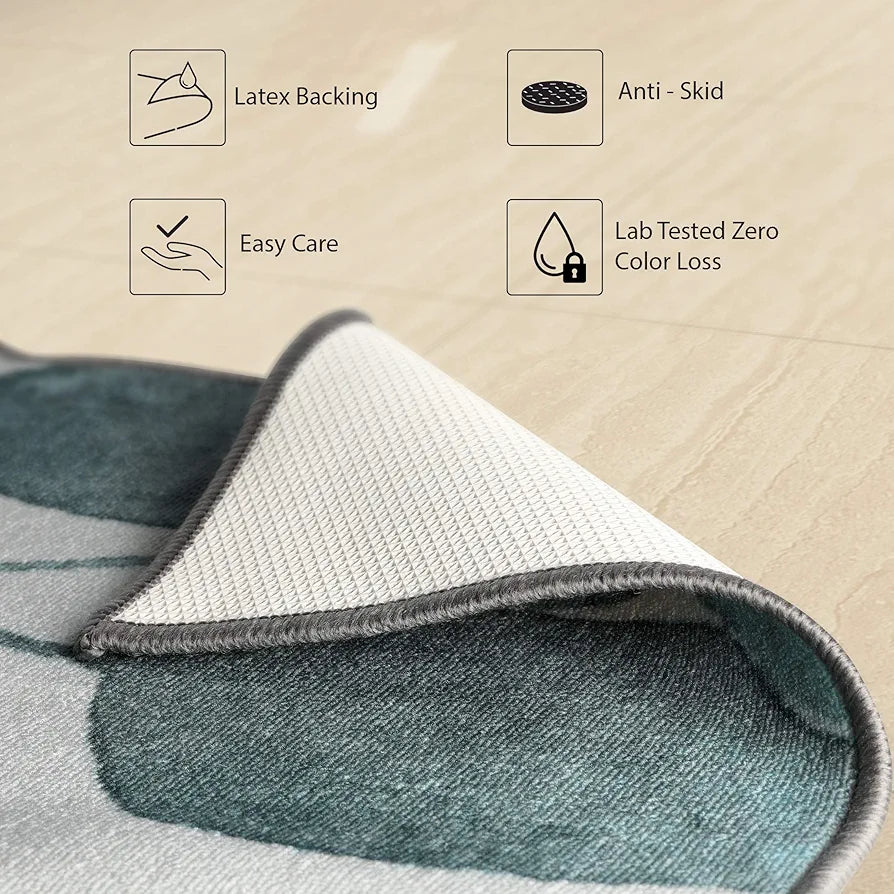 Status Contract 3D Printed Perfect Home Rectangular Rugs Carpet for Living Area Bedroom & Dining Table Rug Floor Carpet with Anti Slip Backing