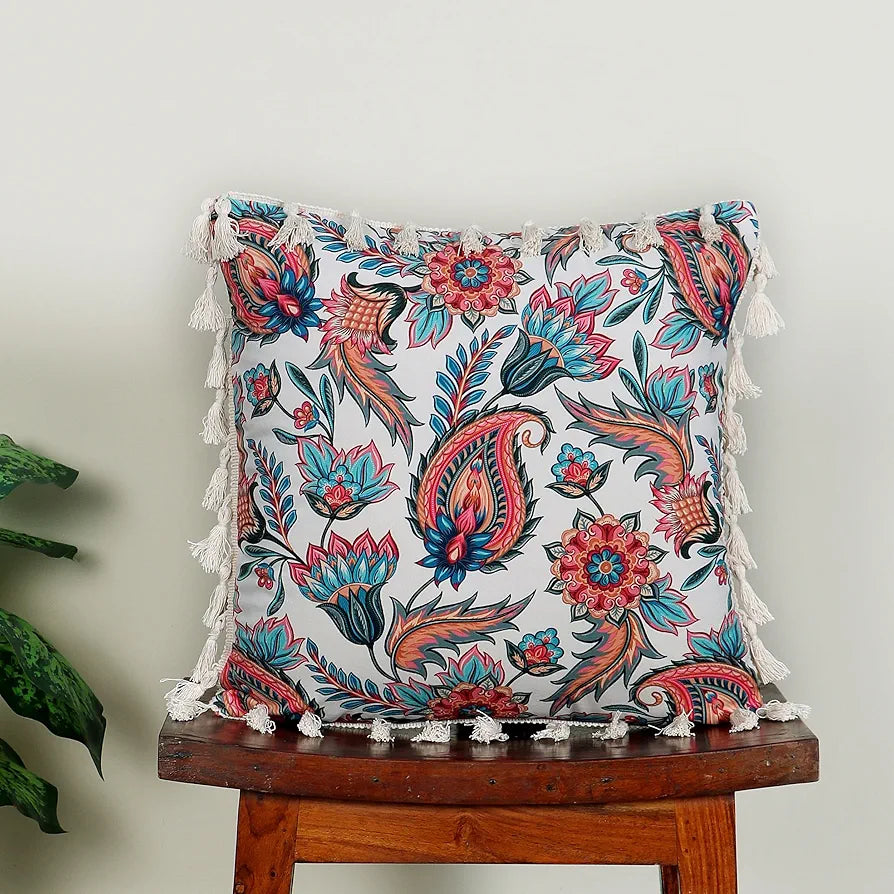 Ishro Home Premium Cushion Cover Colour Paisley Fiesta