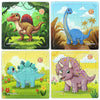 Butterfly EduFields 4-in-1 Dinosaur Jigsaw Puzzle Set for Kids 38 Pcs