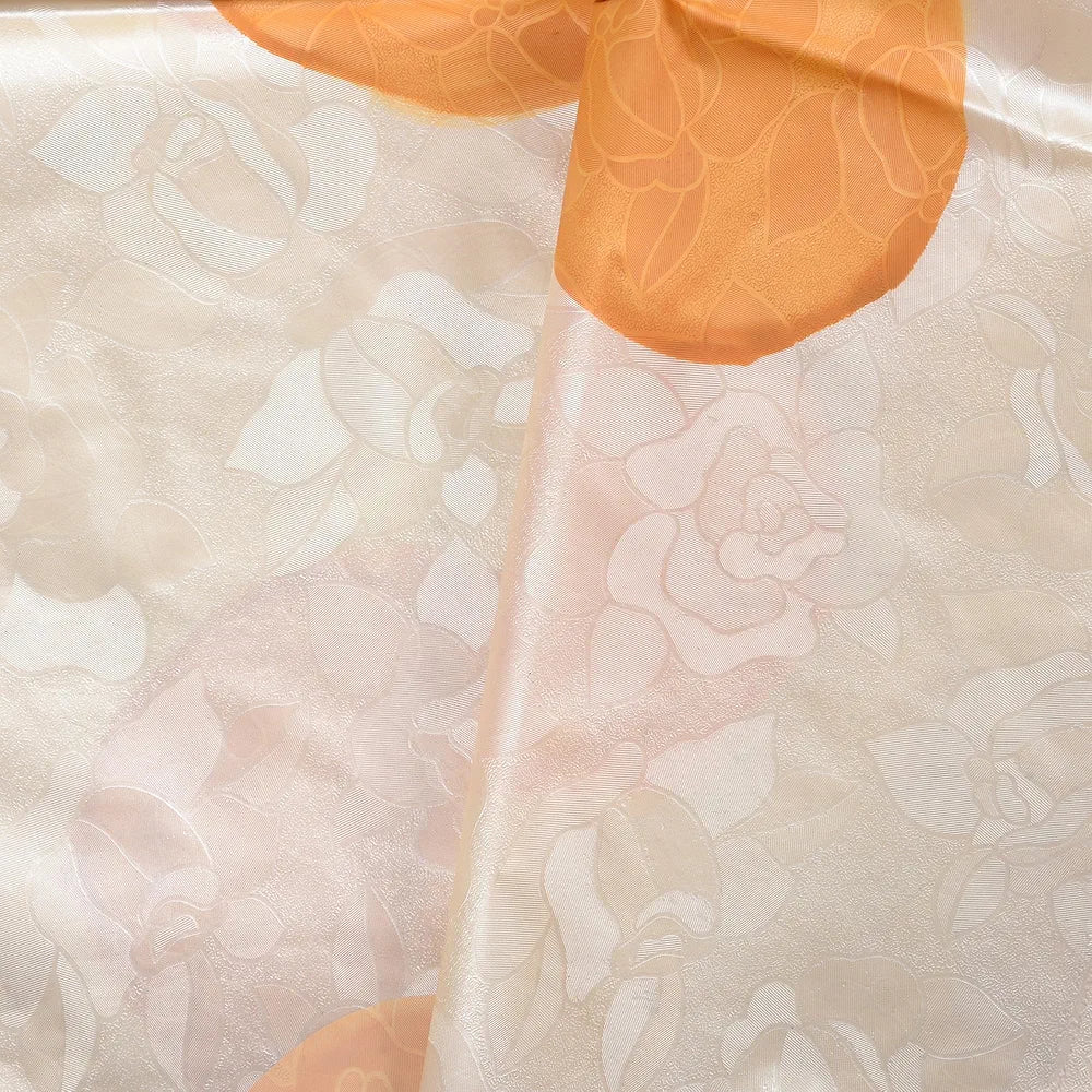 Kuber Industries Shower Curtain Bathroom Shower Curtain 8 Rings Curtain Dot Painting Golden