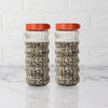 Femora Kitchen Storage Jars Clear Glass With Plastic Stackable Lid Jar | 1000 Ml | Set of 2