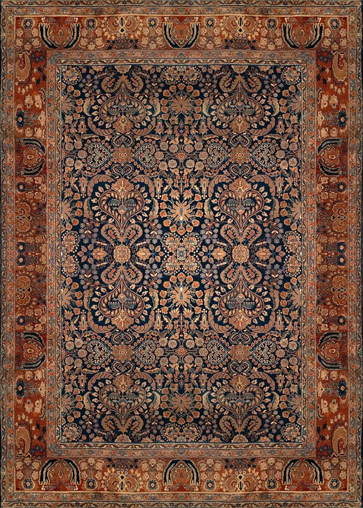 ishro home Feet 3D Jet Multi Printed Carpet Rug Runne Colour Rustique Night 3 x 5 Feet