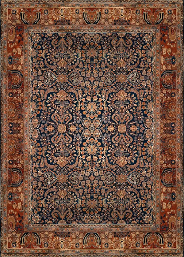 Ishro Home 3d Jet Multi Printed Carpet Rug Runner And Carpets For Bedroom Colour Rustique Night  5x7 Feet