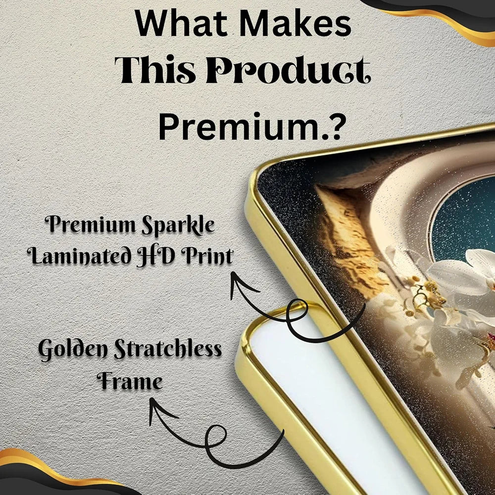 Livin'luxe Set of 3 Flowers Modern Art Boho Painting Premium Framed Laminated Wall Paintings SP-19