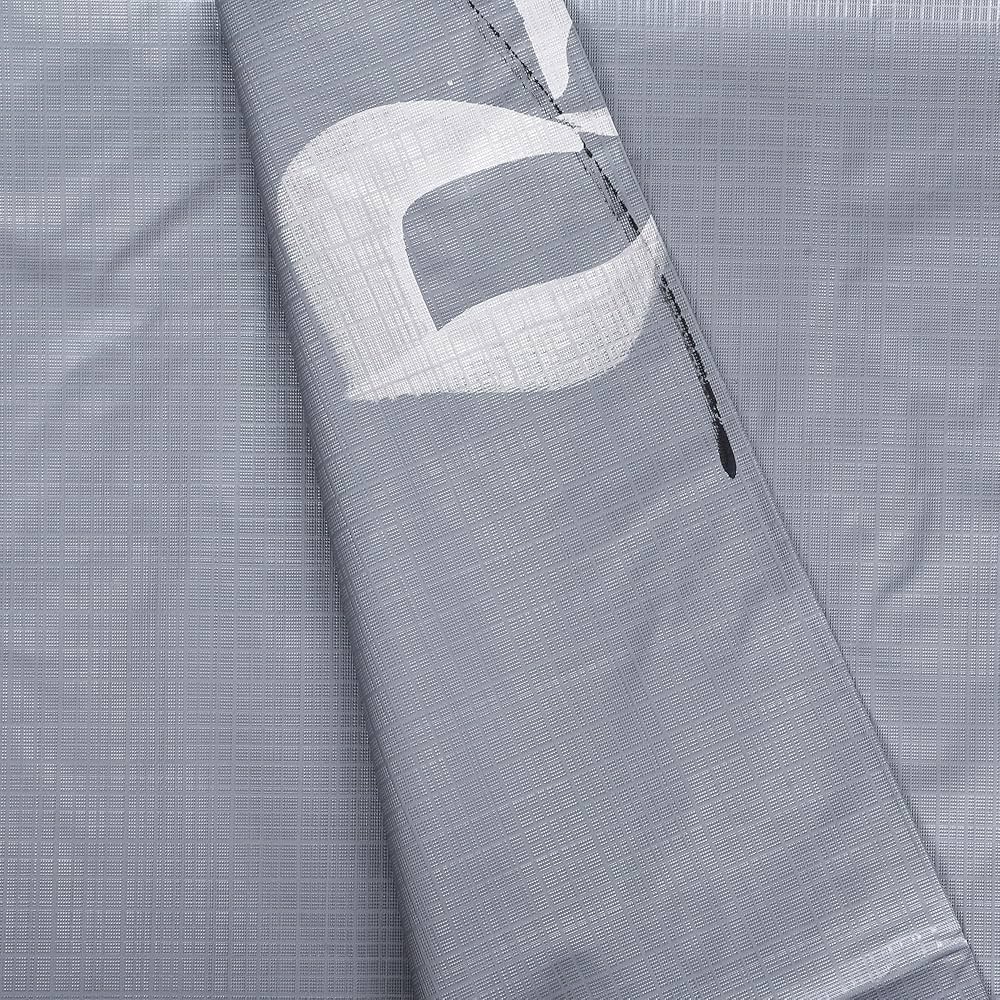 Kuber Industries Shower Curtain Bathroom Shower Curtain 8 Rings Curtain Painting Grey