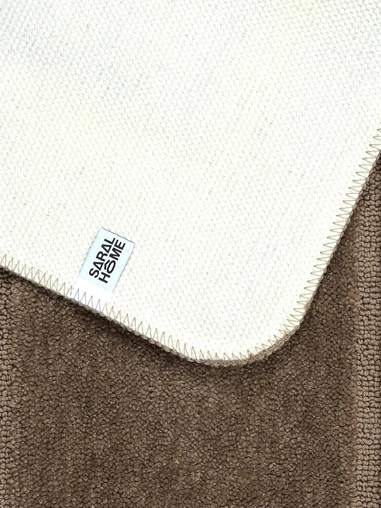 Saral Home Good Morning Mat Soft Anti-Skid Colour Beige