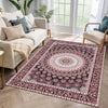 ishro home Feet 3D Jet Multi Printed Carpet Rug Runne Colour Geometrical Retro 3 x 5 Feet