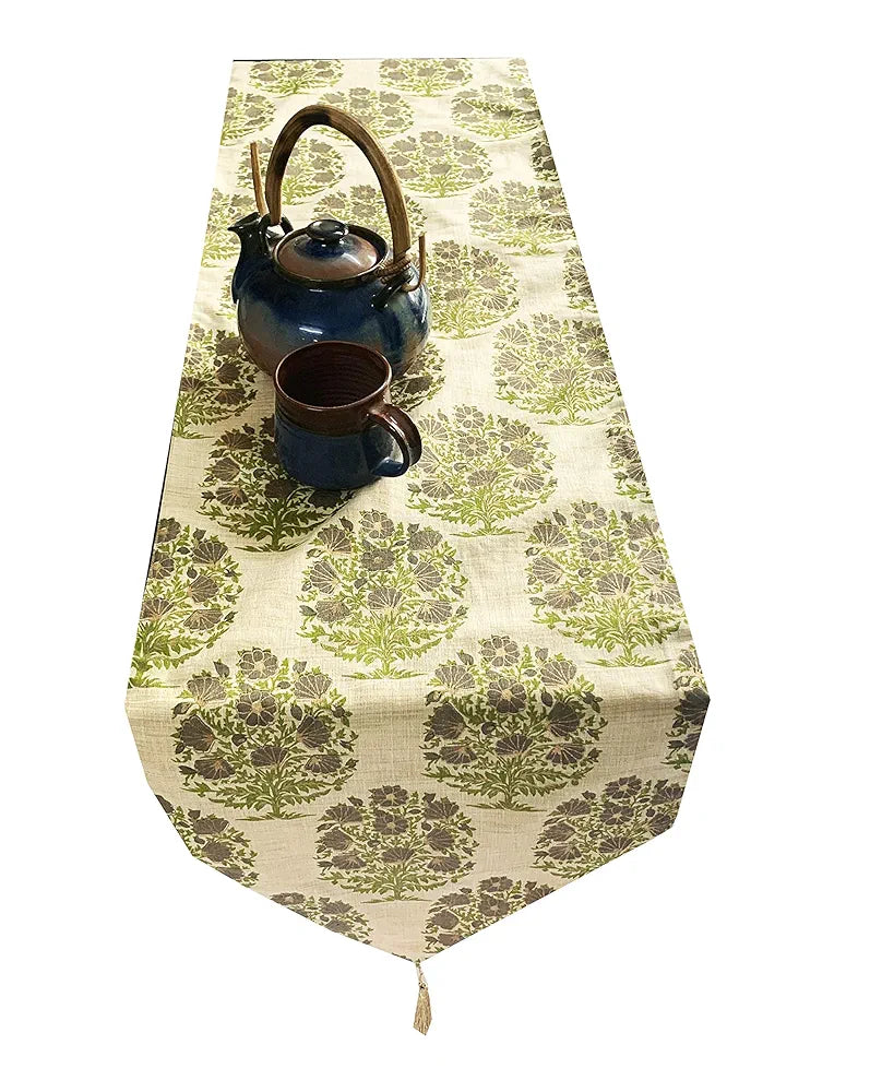 Pink Parrot Durable Dopian Silk Table Runner Colour Multicolour
