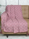 Saral Home Soft Microfiber 1 Seater Sofa Cover Throw Colour Rust