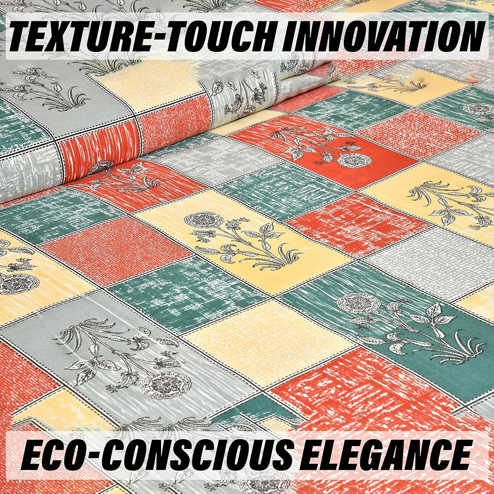 Kuber Industries Double Bedsheet with 2 Pillow Covers 160 TC Premium Cotton Green & Yellow