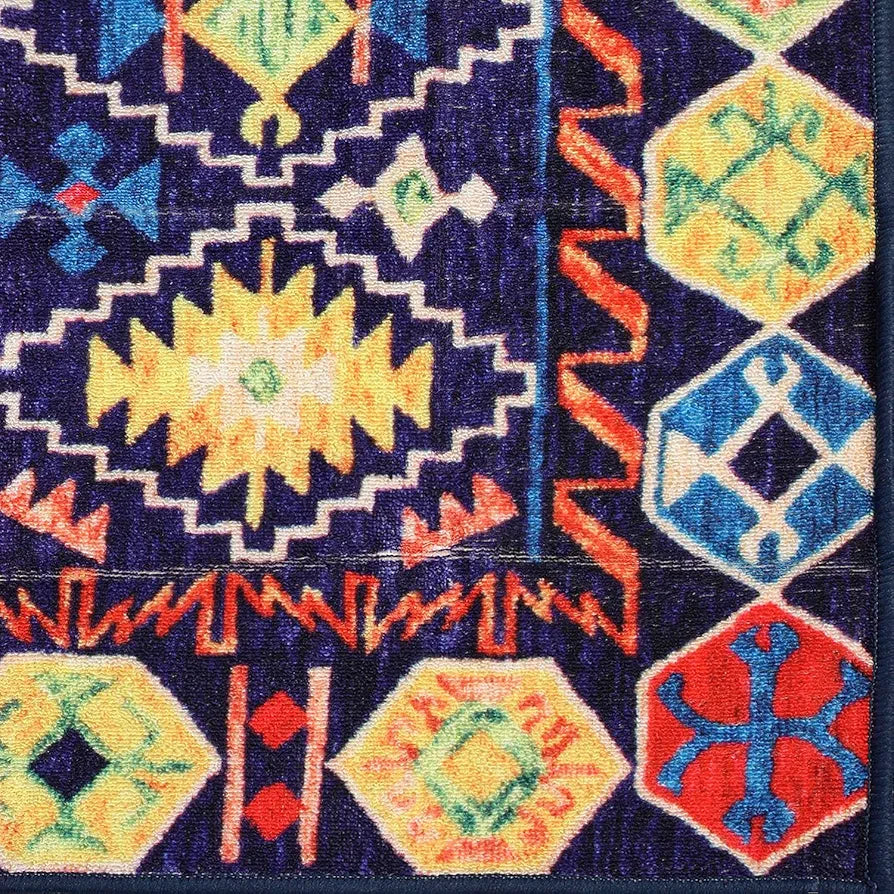 Status Contract Multi Printed Vintage Persian Carpet Rug Runner with Anti Slip Backing