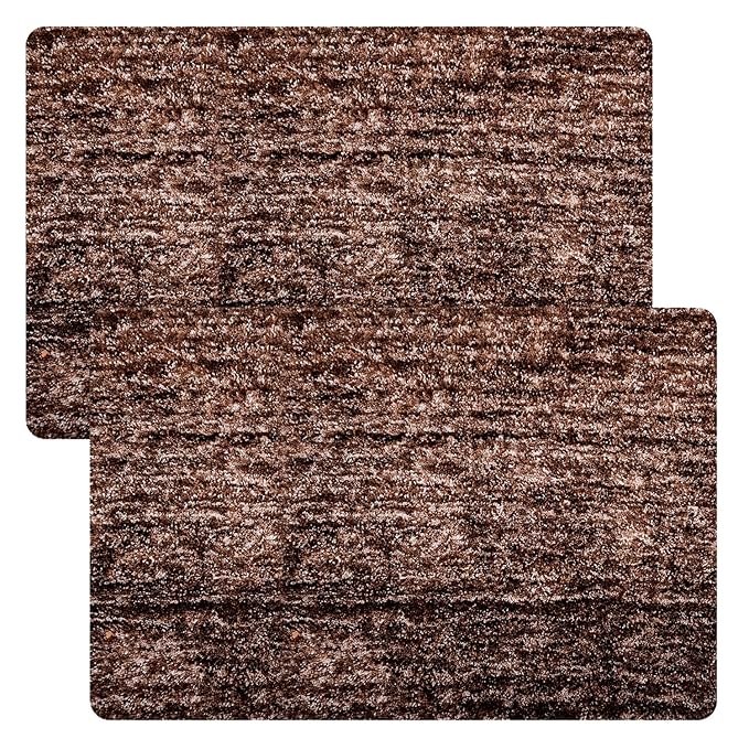 Kuber Industries Door Entrance Mat for Floor Home Entrance Colour Brown