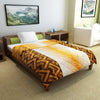 Divine Casa Microfibre Everyday Use 120 GSM Reversible Single Bed Size Quilt Comforter Blanket TC - 120 Colour Spectra Orange
