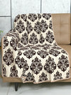 Saral Home Chenille 2 Seater Sofa Cover Throw Colour Brown
