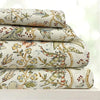 Sajavat Home 100% Pure Cotton King Size Bedsheet Set with 2 Pillow Covers Colour Beige & Floral