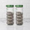 Femora Kitchen Storage Jars Clear Glass With Plastic Stackable Lid Jar | 1000 Ml | Pack of 2