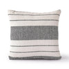 Sashaa World Exquisite Black & Natural Striped Elegance Decorative Woven Cushion Cover