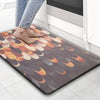 Luxe Home Columbo Anti-Fatigue Kitchen Mat Slip Cushioned Comfort Mat Stylish Feather Pattern Standing Desk Mat Colour Lightning