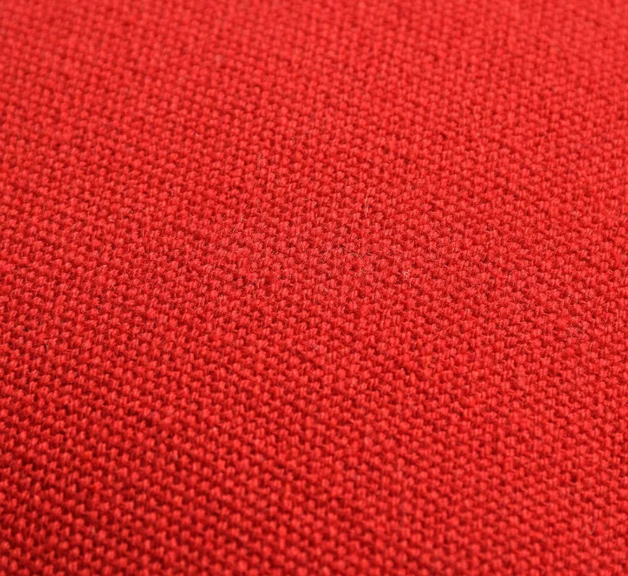 Sashaa World 100% Cotton Cushion Covers Colour Red With Tassels/decorative Throw Pillow( Set Of 2)