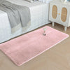 Luxe Home International Rectangular Bath Mat Super Soft Anti Skid Rabbit Fur  Bathroom Mats Rug Colour Peach